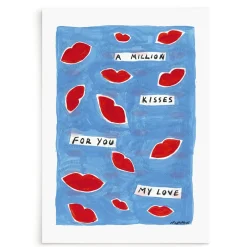 Nephthys Illustrated Affiche A3 A Million Kisses > Fabriqué En Europe|Affiches & Tableaux