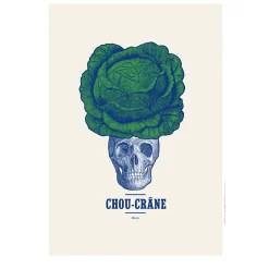 Gaspard de Lalune Affiche A3 Chou-Crâne - 29,7 x 42 cm > Fabriqué En France|Décorations Murales