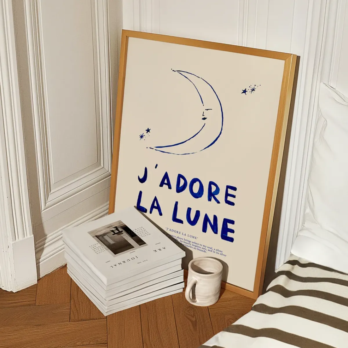Nephthys Illustrated Affiche A3 J'adore La Lune > Fabriqué En Europe|Affiches & Tableaux