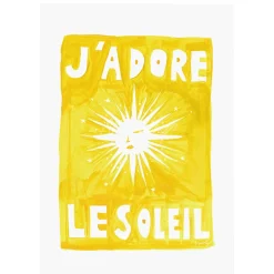 Nephthys Illustrated Affiche A3 J'adore Le Soleil - Original > Fabriqué En Europe|Affiches & Tableaux