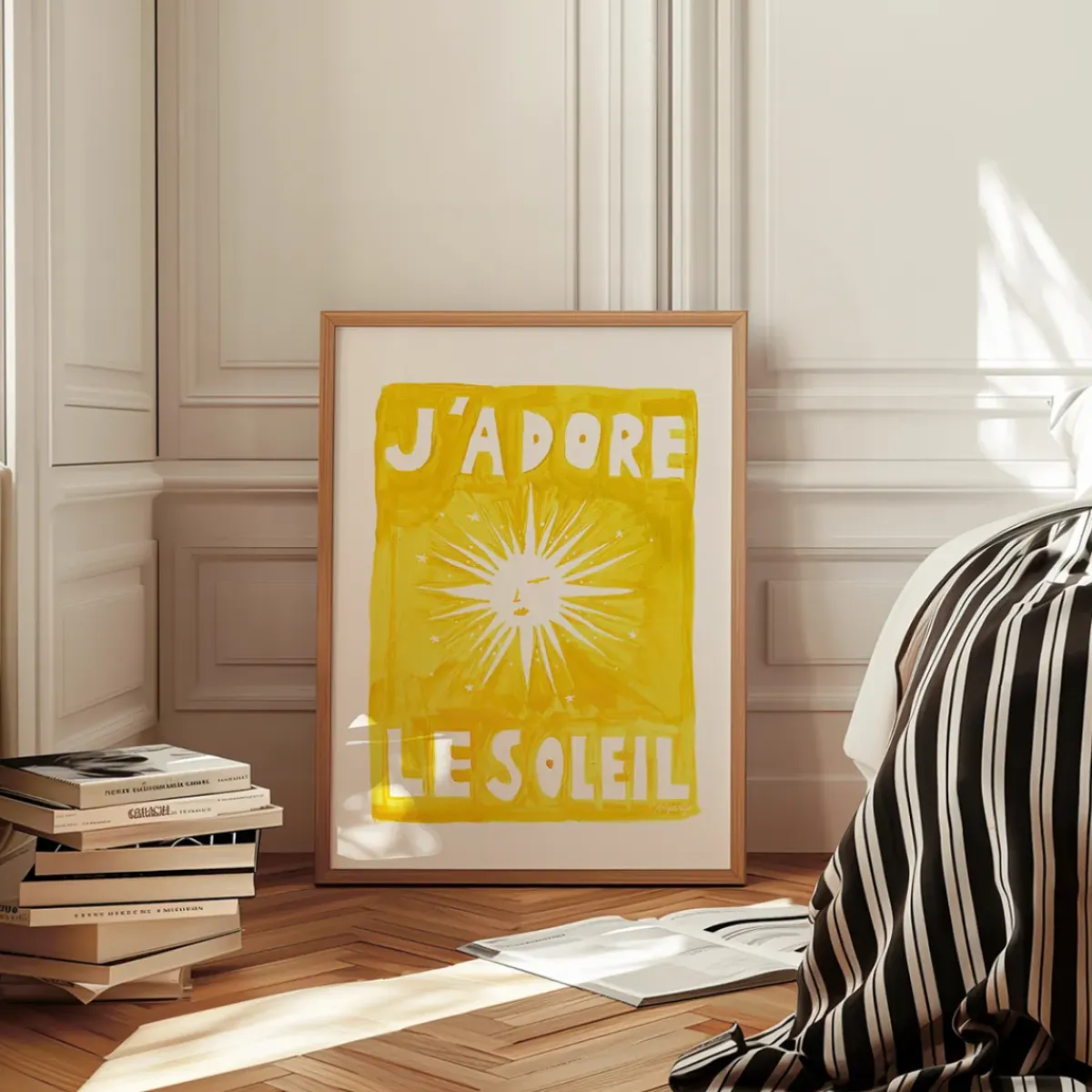 Nephthys Illustrated Affiche A3 J'adore Le Soleil - Original > Fabriqué En Europe|Affiches & Tableaux