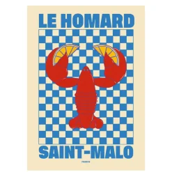 Nephthys Illustrated Affiche A3 Le Homard > Fabriqué En Europe|Affiches & Tableaux