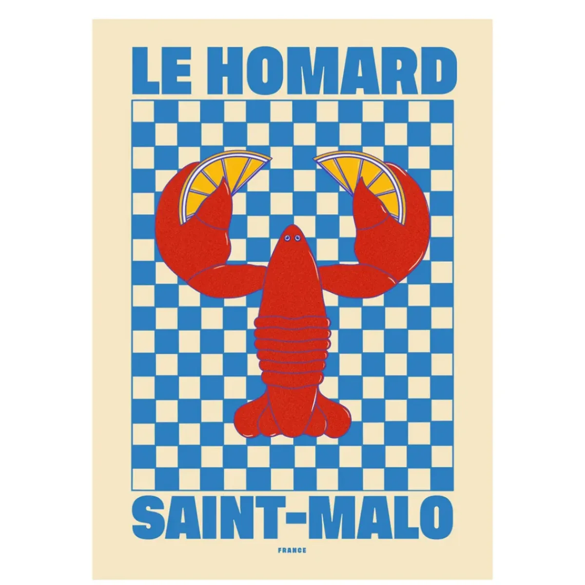Nephthys Illustrated Affiche A3 Le Homard > Fabriqué En Europe|Affiches & Tableaux