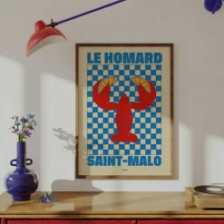 Nephthys Illustrated Affiche A3 Le Homard > Fabriqué En Europe|Affiches & Tableaux
