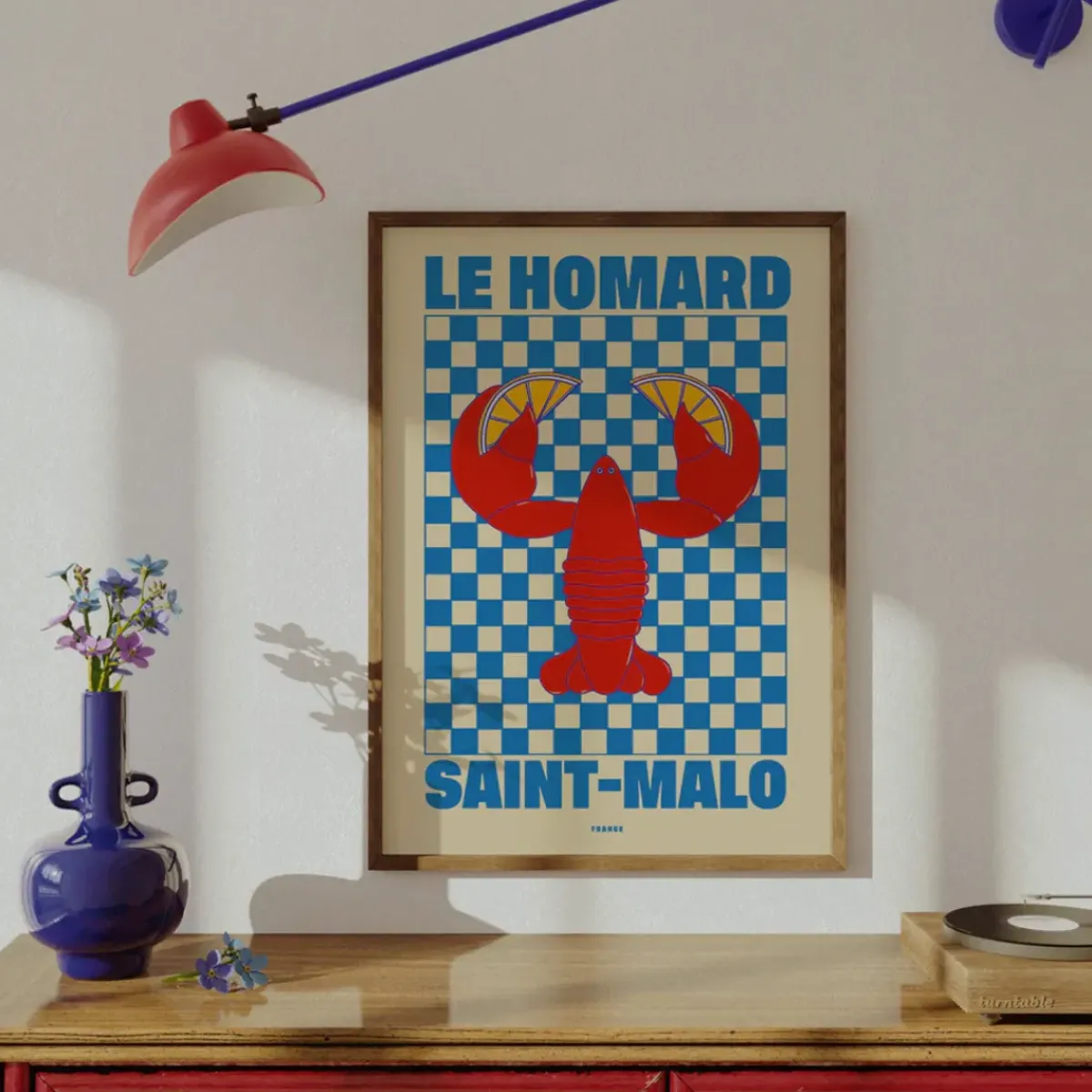 Nephthys Illustrated Affiche A3 Le Homard > Fabriqué En Europe|Affiches & Tableaux
