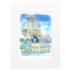 Image Republic Affiche 90 A l'ombre de la tour Eiffel - Claire Morel Fatio > Fabriqué En France|Affiches & Tableaux