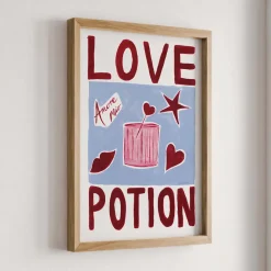 Nephthys Illustrated Affiche A3 Love Potion > Fabriqué En Europe|Affiches & Tableaux