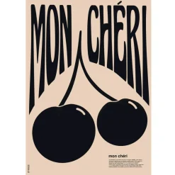 Nephthys Illustrated Affiche A3 Mon Cheri Black > Fabriqué En Europe|Affiches & Tableaux