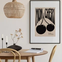 Nephthys Illustrated Affiche A3 Mon Cheri Black > Fabriqué En Europe|Affiches & Tableaux