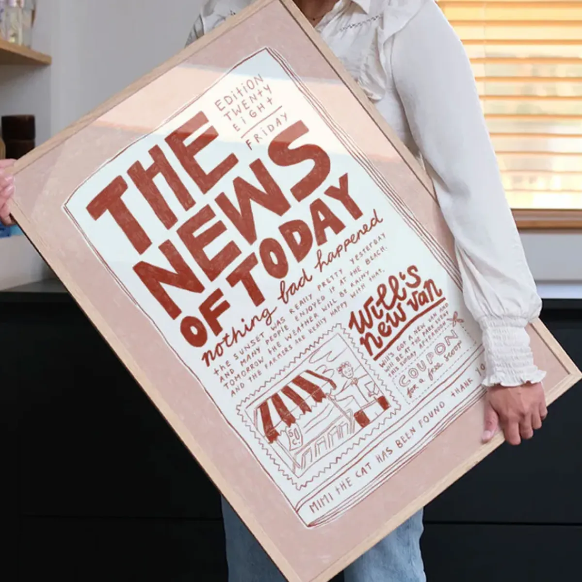 PSTR Studio Affiche Anouk The News of Today > Affiches & Tableaux