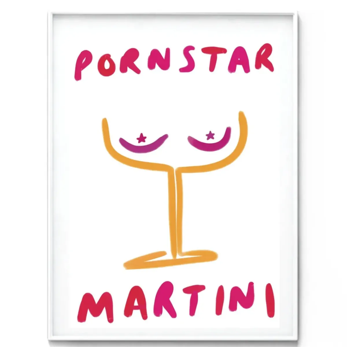 Nephthys Illustrated Affiche A3 Pornstar Martini > Fabriqué En Europe|Affiches & Tableaux