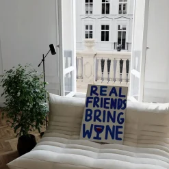 Nephthys Illustrated Affiche A3 Real Friends Bring Wine > Fabriqué En Europe|Affiches & Tableaux