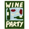 Nephthys Illustrated Affiche A3 Wine Party Green > Fabriqué En Europe|Affiches & Tableaux