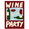 Nephthys Illustrated Affiche A3 Wine Party Red > Fabriqué En Europe|Affiches & Tableaux