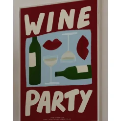 Nephthys Illustrated Affiche A3 Wine Party Red > Fabriqué En Europe|Affiches & Tableaux