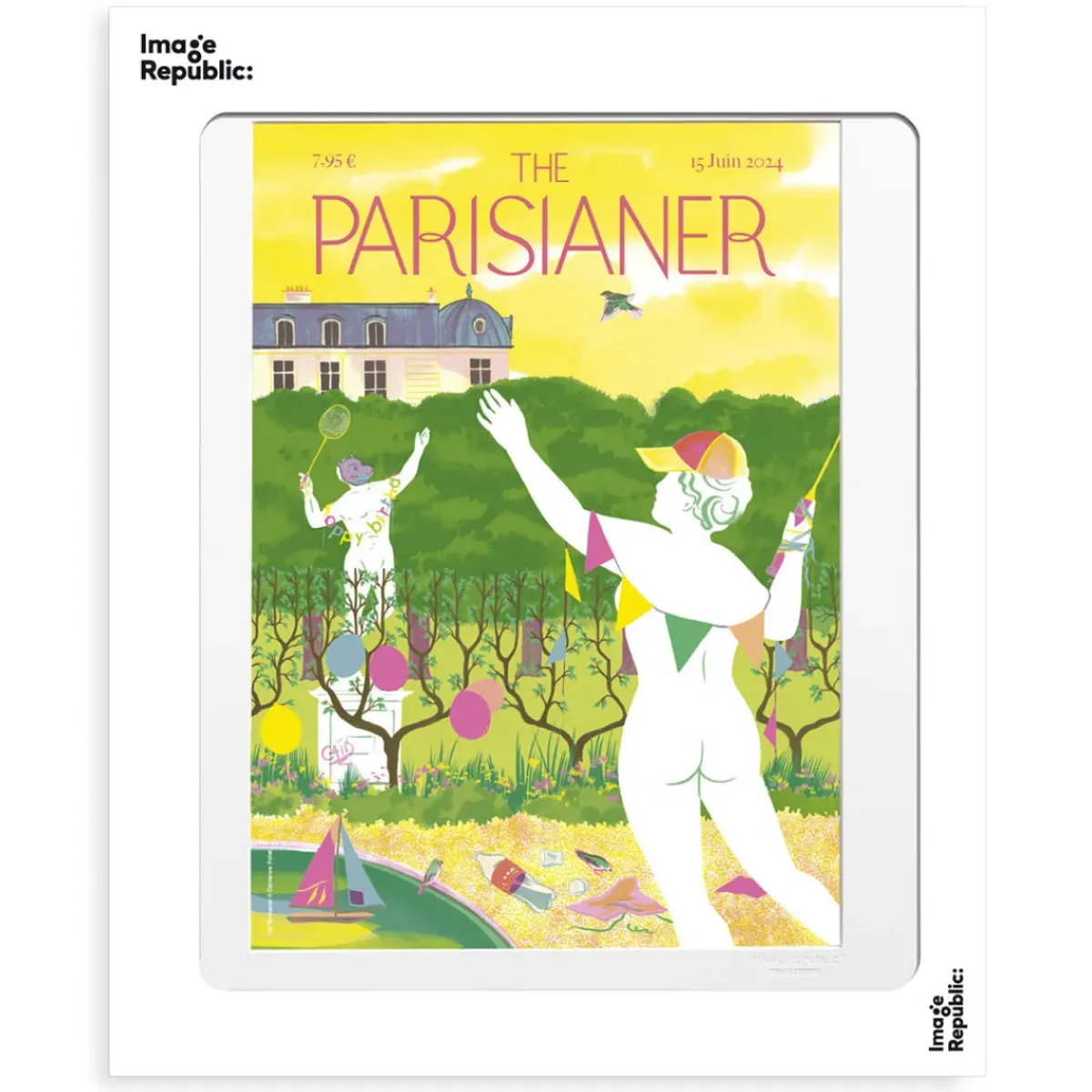 Image Republic Affiche Badminton - The Parisianer N°103 - Pollet > Affiches & Tableaux