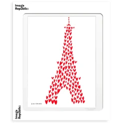 Image Republic Affiche BM soledad tour eiffel cœur - 30 x 40 cm > Décorations Murales|Affiches & Tableaux