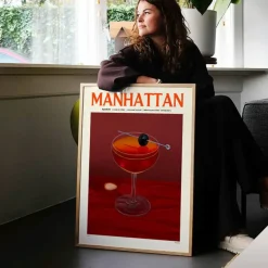 PSTR Studio Affiche Cocktail - Elin Pk - Manhattan > Affiches & Tableaux
