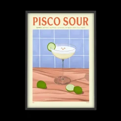 PSTR Studio Affiche Cocktail - Elin PK - Pisco Sour > Affiches & Tableaux