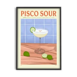 PSTR Studio Affiche Cocktail - Elin PK - Pisco Sour > Affiches & Tableaux
