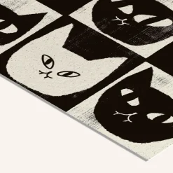 PSTR Studio Affiche Enikő Eged Black Cat White > Affiches & Tableaux