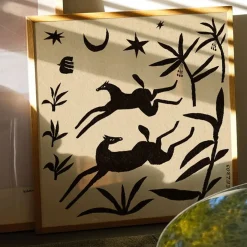 PSTR Studio Affiche Enikő Eged - Papercut Horses - 50 x 50 cm > Affiches & Tableaux