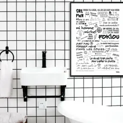 Sélectionné par Fleux Affiche Graffitis de Toilettes > Affiches & Tableaux