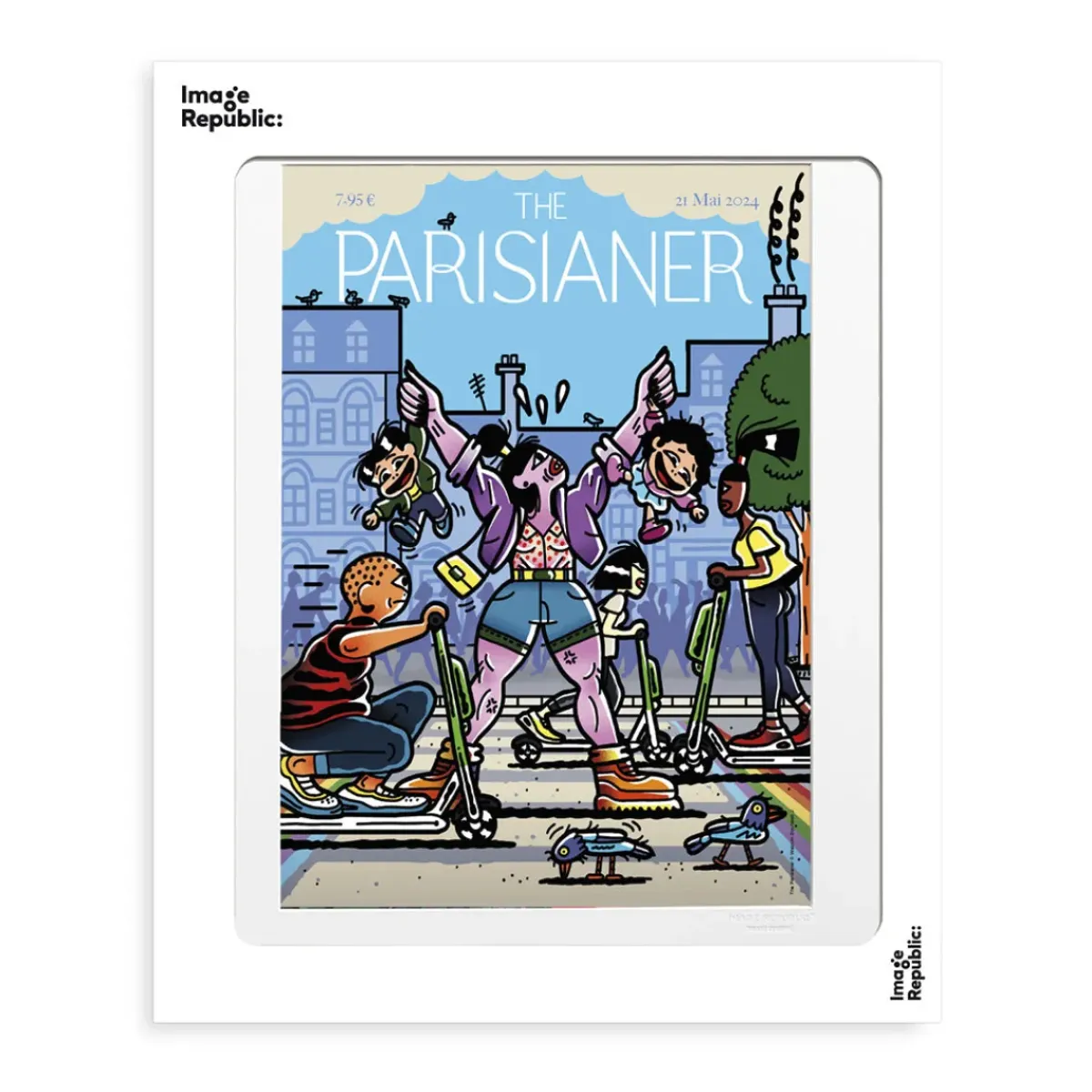 Image Republic Affiche Haltérophilie - The Parisianer N°105 - Boutaleb > Affiches & Tableaux