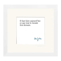 Image Republic Affiche Il Faut Faire Aujourd'Hui ce que tout le monde - 22 cm x 22 cm > Fabriqué En France|Affiches & Tableaux