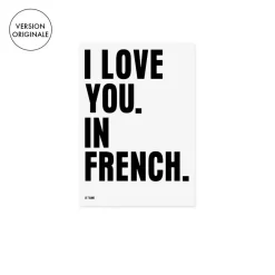 Sélectionné par Fleux Affiche I Love You In French - 50 X 70 CM - Black > Affiches & Tableaux