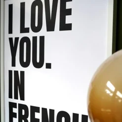 Sélectionné par Fleux Affiche I Love You In French - 50 X 70 CM - Black > Affiches & Tableaux