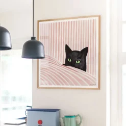 PSTR Studio Affiche Kosicka Black cat - 50 x 50 cm > Affiches & Tableaux