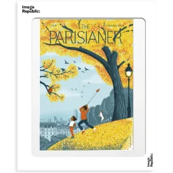 Image Republic Affiche Lancer du Marteau - The Parisianer N°100 - Pollet > Affiches & Tableaux