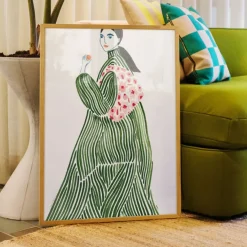 PSTR Studio Affiche La Poire Green Coat > Affiches & Tableaux