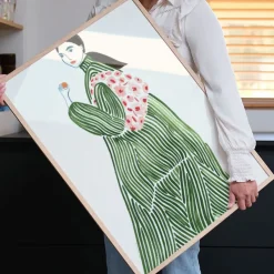 PSTR Studio Affiche La Poire Green Coat > Affiches & Tableaux