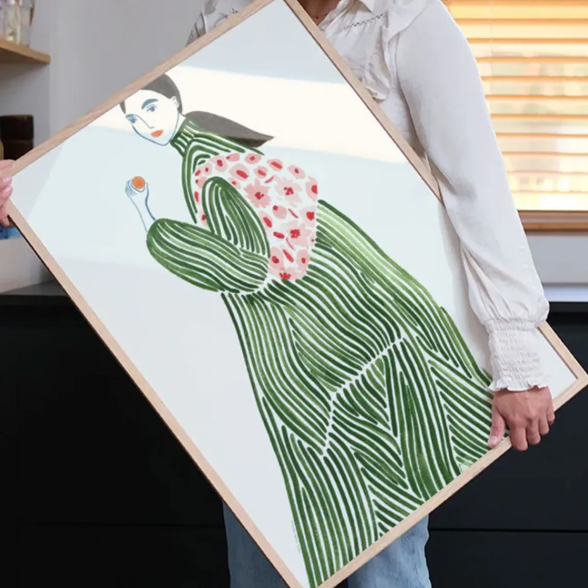 PSTR Studio Affiche La Poire Green Coat > Affiches & Tableaux