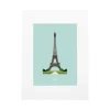 Image Republic Affiche Le Duo Archi Eiffel Tower France - 30 cm x 40 cm > Fabriqué En France|Affiches & Tableaux