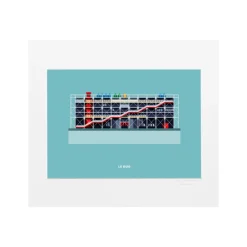 Image Republic Affiche Le Duo Archi Musée Pompidou France - 22 x 22 cm > Fabriqué En France|Affiches & Tableaux