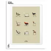 Image Republic Affiche Le Duo Chaises - 30 x 40 cm > Fabriqué En France|Décorations Murales