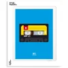 Image Republic Affiche Le Duo 80'S K7 Audio 02 - 30 x 40 cm > Fabriqué En France|Décorations Murales