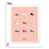 Image Republic Affiche Le Duo Sneakers - 30 x 40 cm > Fabriqué En France|Décorations Murales