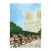 Image Republic Affiche 08 Les Bouquinistes - Clara Panetier - 22 x 22 cm > Fabriqué En France|Affiches & Tableaux