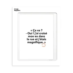 Image Republic Affiche Loic Prigent 63 Ca va ? Oui ! - 56 x 76 cm > Fabriqué En France|Décorations Murales