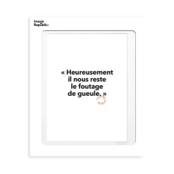 Image Republic Affiche Loic Prigent 60 Heureusement - 56 x 76 cm > Fabriqué En France|Décorations Murales