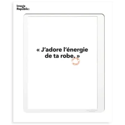 Image Republic Affiche Loic Prigent J'Adore L'Energie - 30 x 40 cm > Fabriqué En France|Décorations Murales