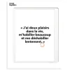 Image Republic Affiche Loic Prigent J'Ai Deux Plaisirs - 30 x 40 cm > Fabriqué En France|Décorations Murales