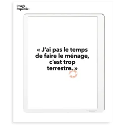 Image Republic Affiche Loic Prigent J'Ai Pas Le Temps - 30 x 40 cm > Fabriqué En France|Décorations Murales