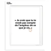 Image Republic Affiche Loic Prigent Je Crois Que Tu - 30 x 40 cm > Fabriqué En France|Décorations Murales
