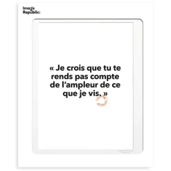 Image Republic Affiche Loic Prigent Je Crois Que Tu - 30 x 40 cm > Fabriqué En France|Décorations Murales