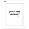 Image Republic Affiche Loic Prigent Je Ne Lis Pas - 30 x 40 cm > Fabriqué En France|Décorations Murales